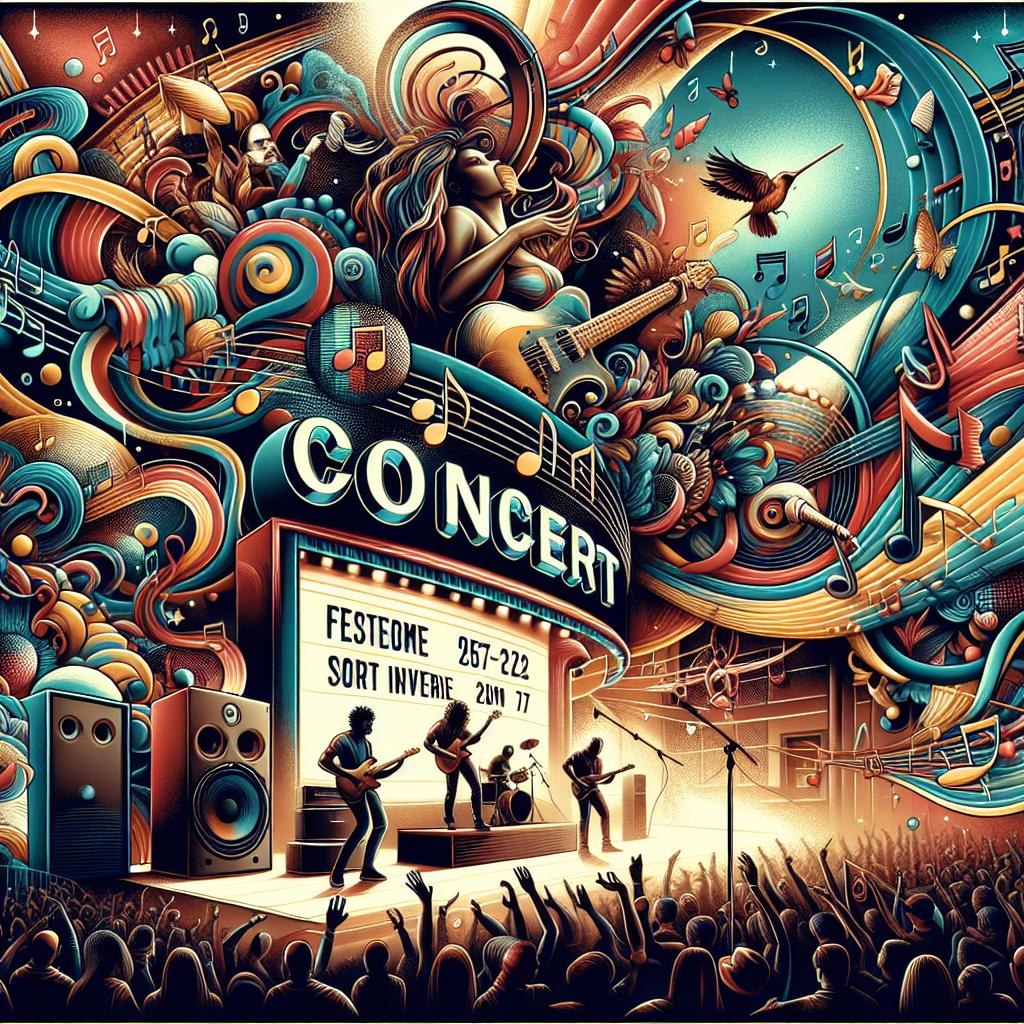 Concert poster design concept
