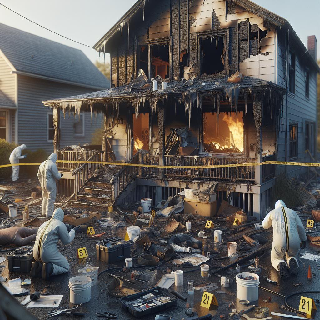 House fire investigation aftermath