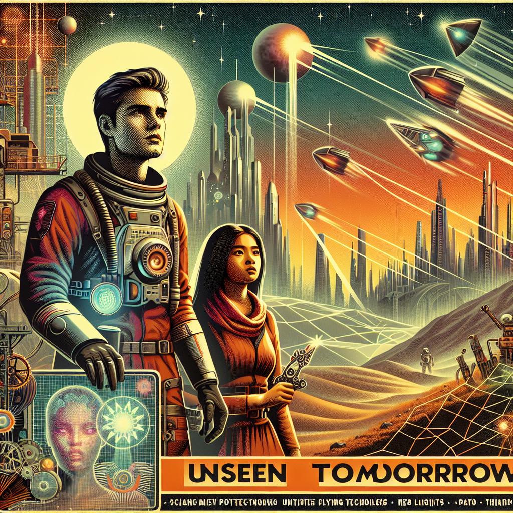 Retro sci-fi movie poster.