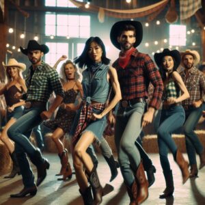 Line dancing revival concept