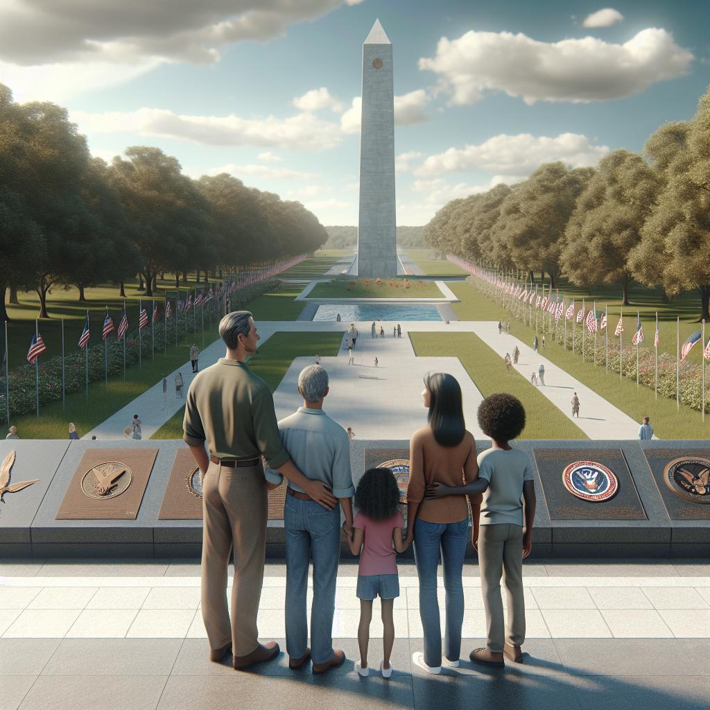 Family at war monument