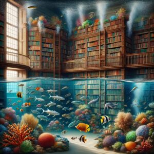 Library and aquarium collaboration.