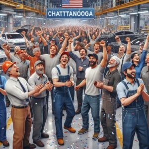 Chattanooga auto workers celebrate