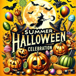 Summer Halloween Celebration Poster