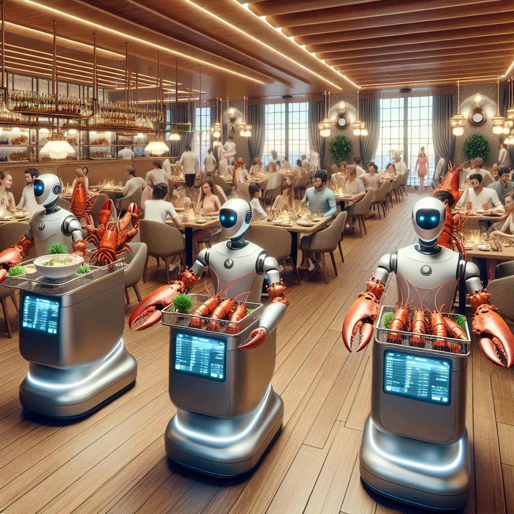 Lobster robots in restaurants.