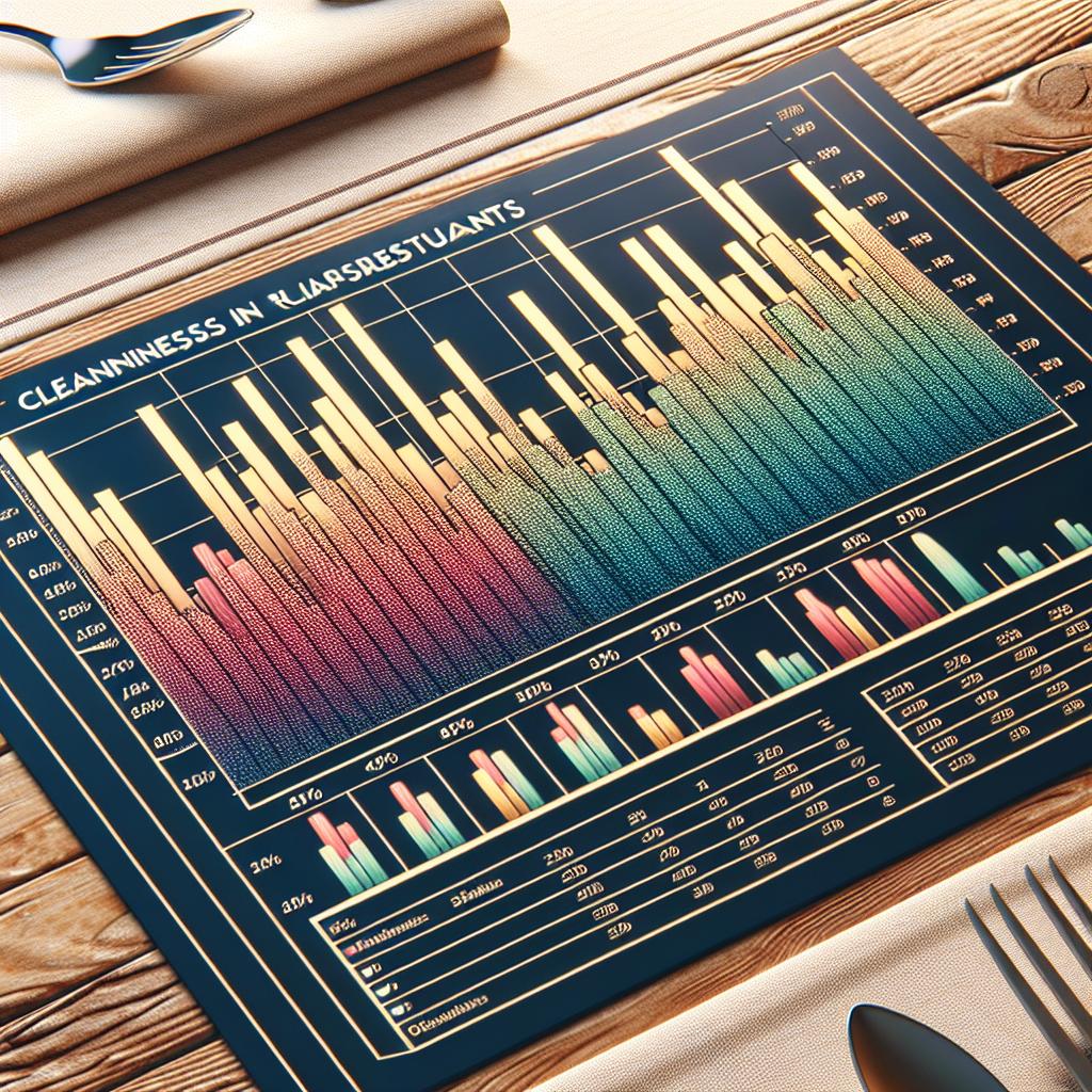 Restaurant cleanliness comparison graph.