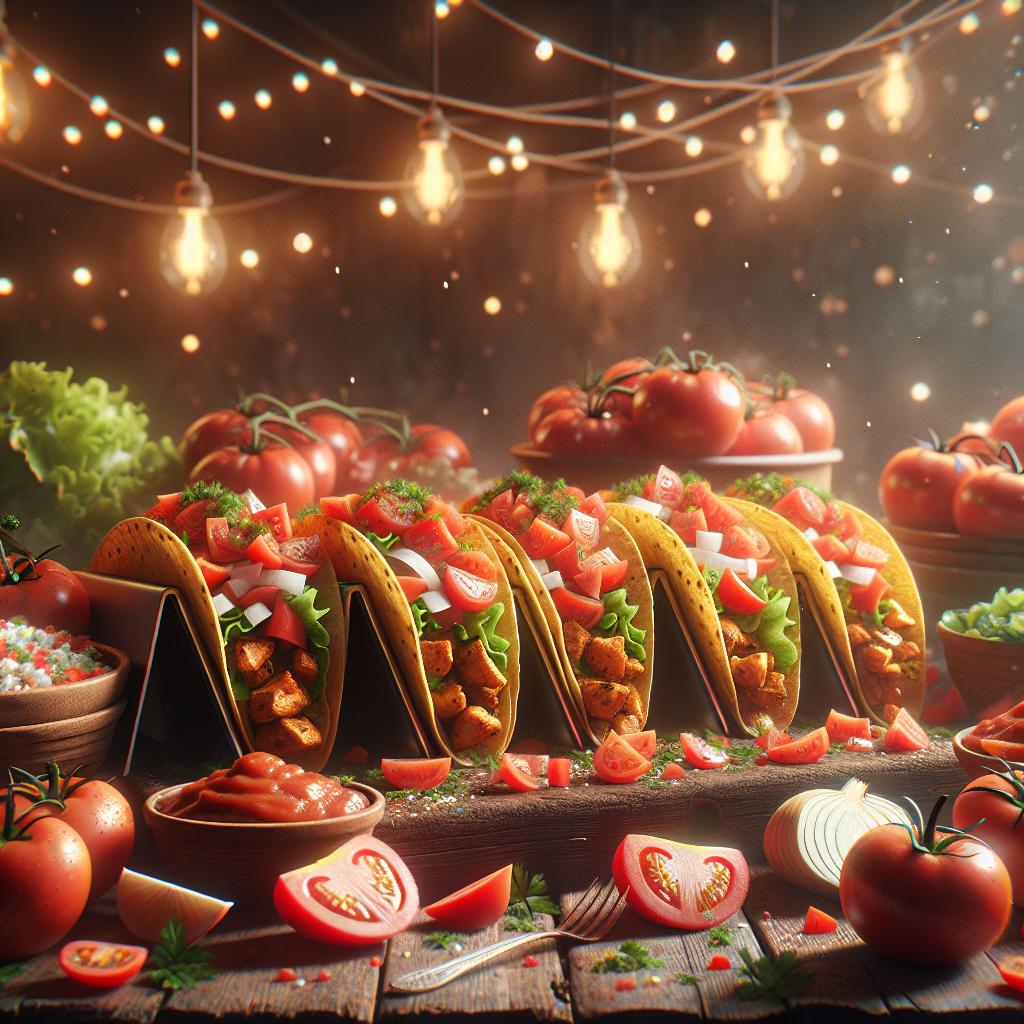 Tacos and tomatoes celebration.