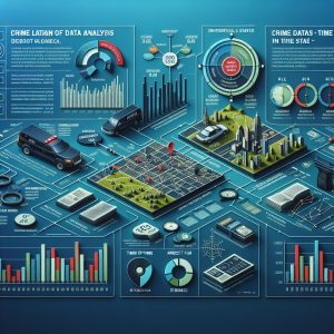 Crime data analysis infographic.