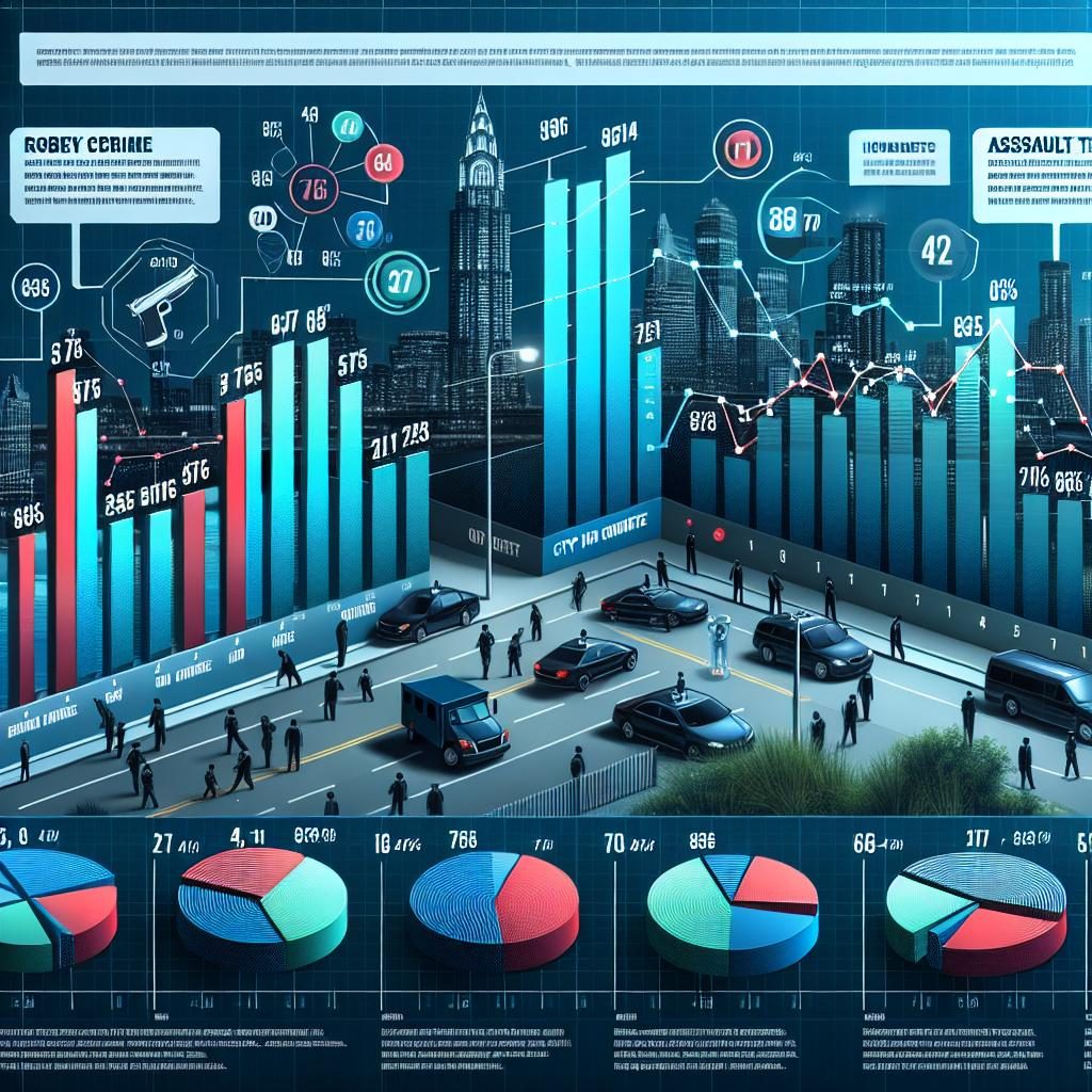 "City crime statistics infographic"