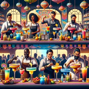 Colorful margarita drink contest