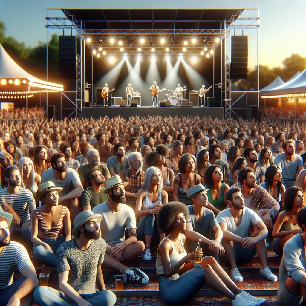 Crowd at local music festival.