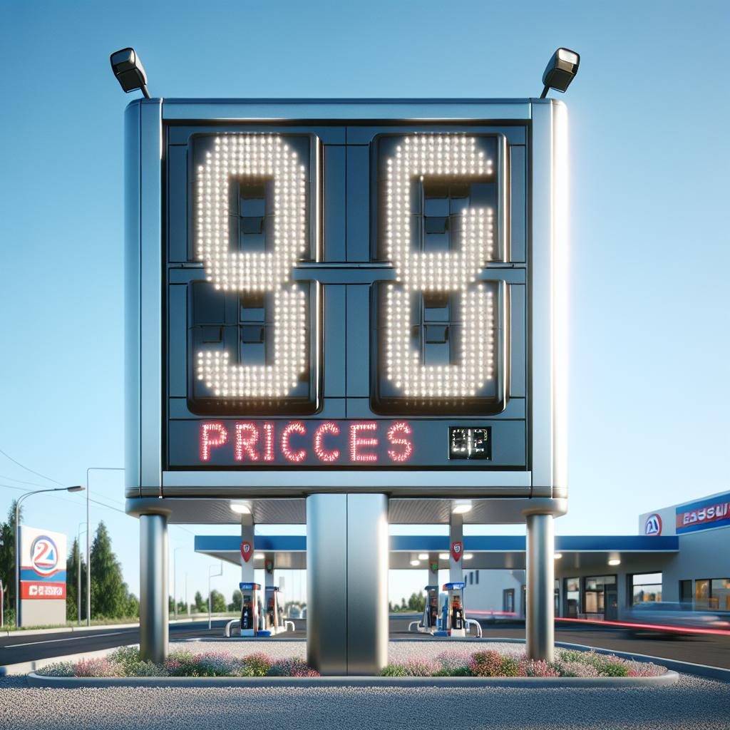 Gas Price Drop Sign