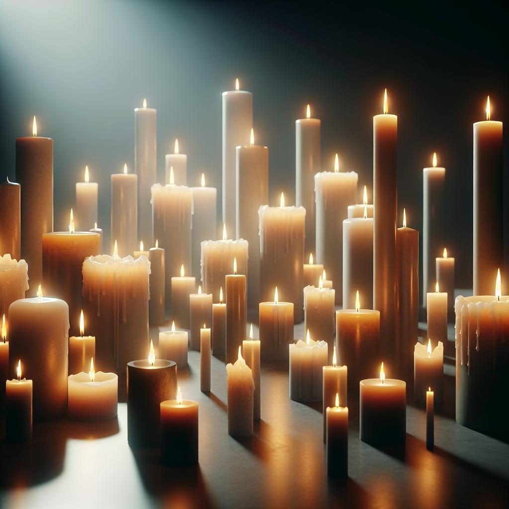 Candles in remembrance