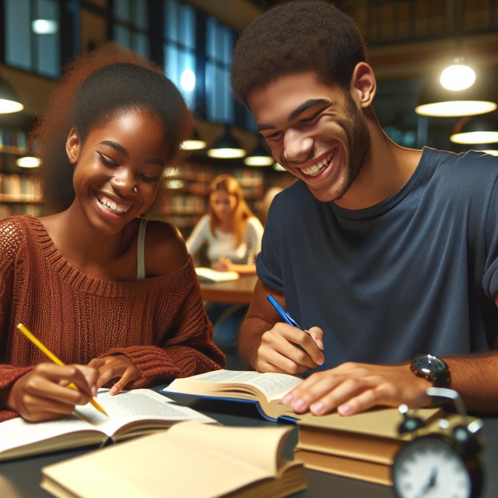 Joyful Students Applying