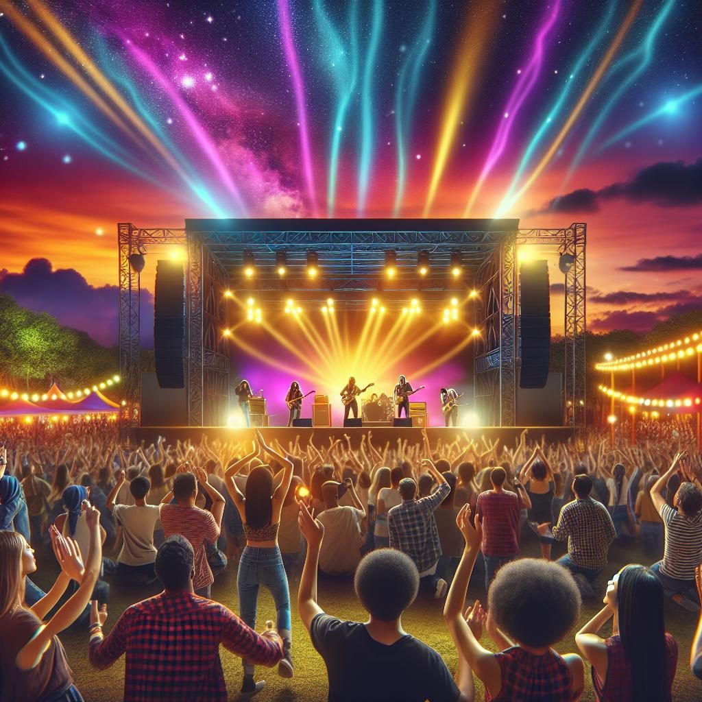 Vibrant Music Festival Atmosphere