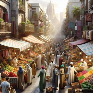 Vibrant Urban Marketplace