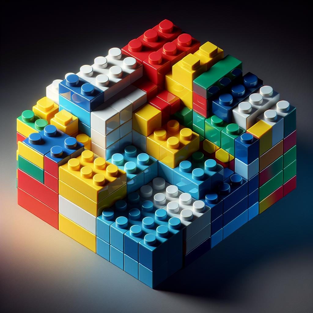 Colorful Lego Display