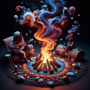 Funky campfire vibes