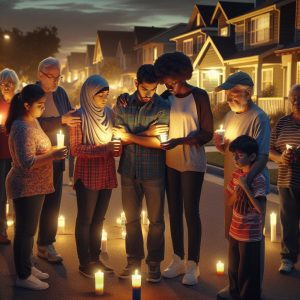 Neighborhood Vigil After Crime