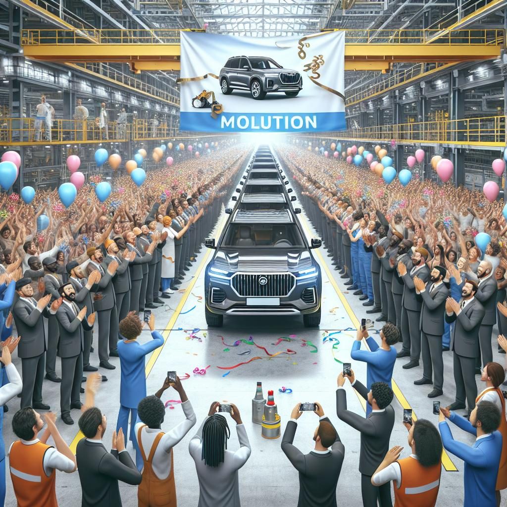 SUV production milestone celebration