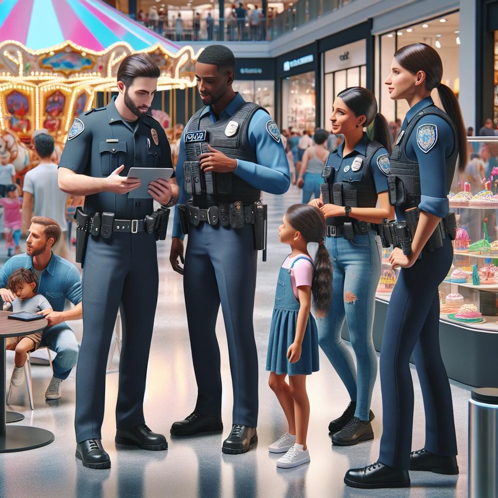 Police at shopping mall