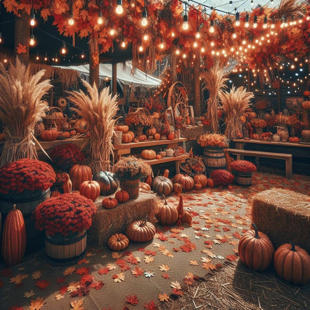 Autumn festival decorations