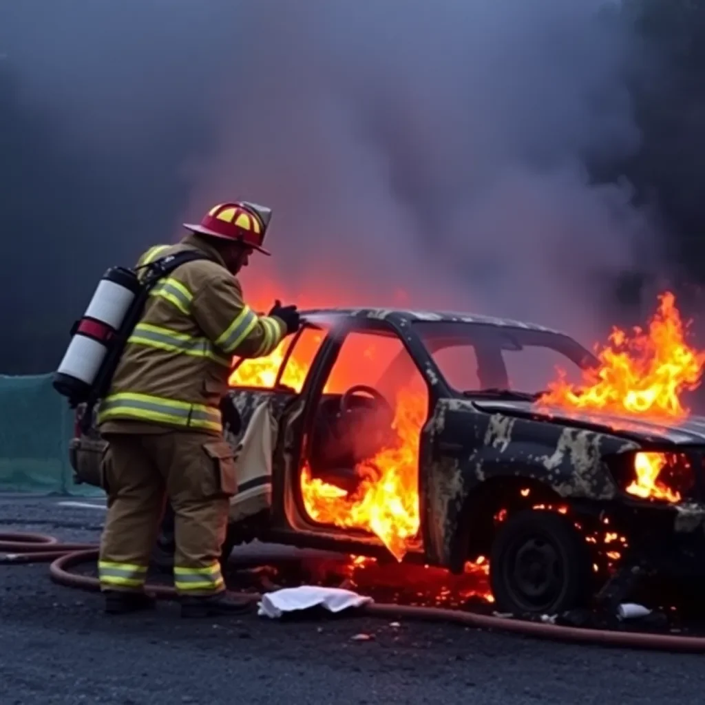 Chattanooga Community Reels from Late-Night Vehicle Fire Incident