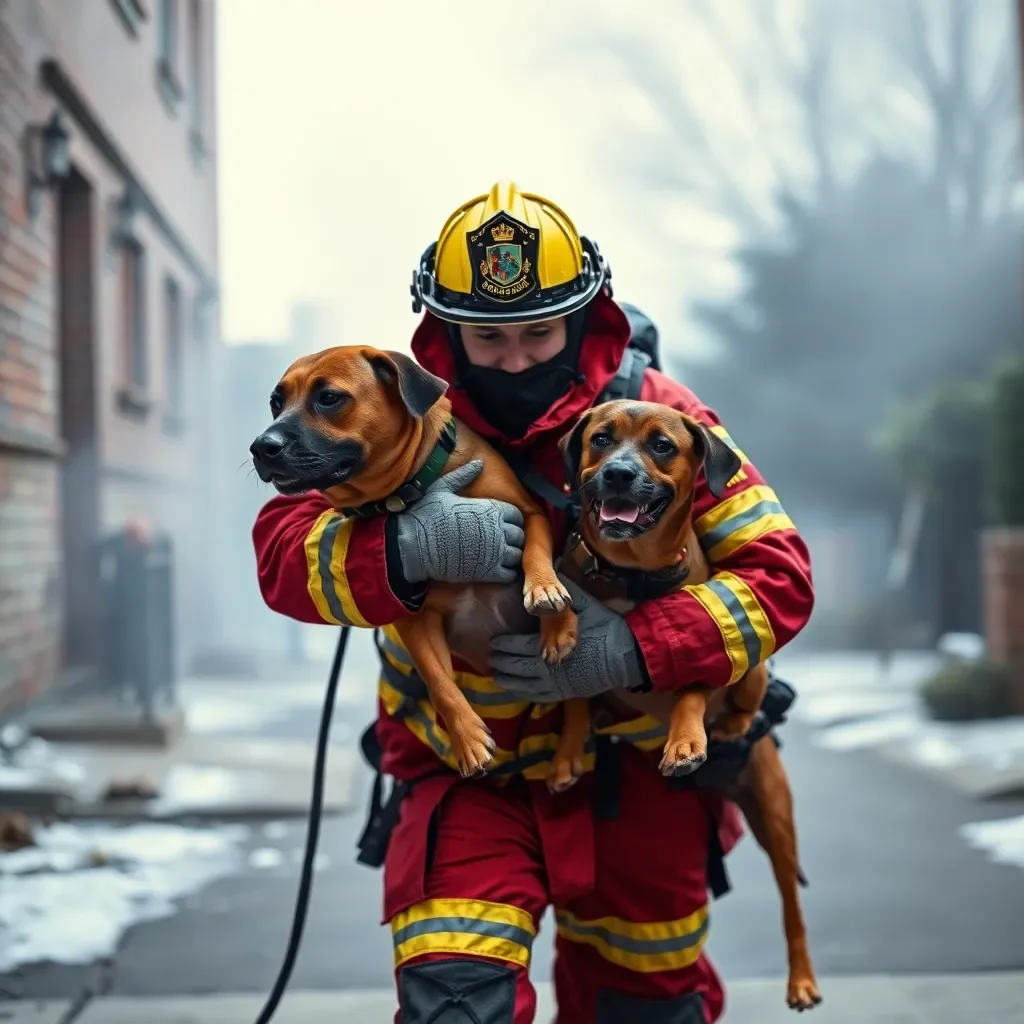 Chattanooga Man and Dogs Escape Apartment Fire Thanks to Quick Firefighter Response