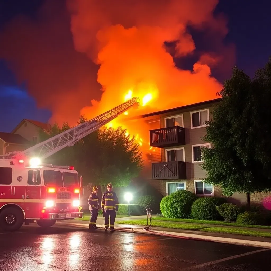 Chattanooga Fire Department Battles Early Morning Apartment Fire on Swan Road