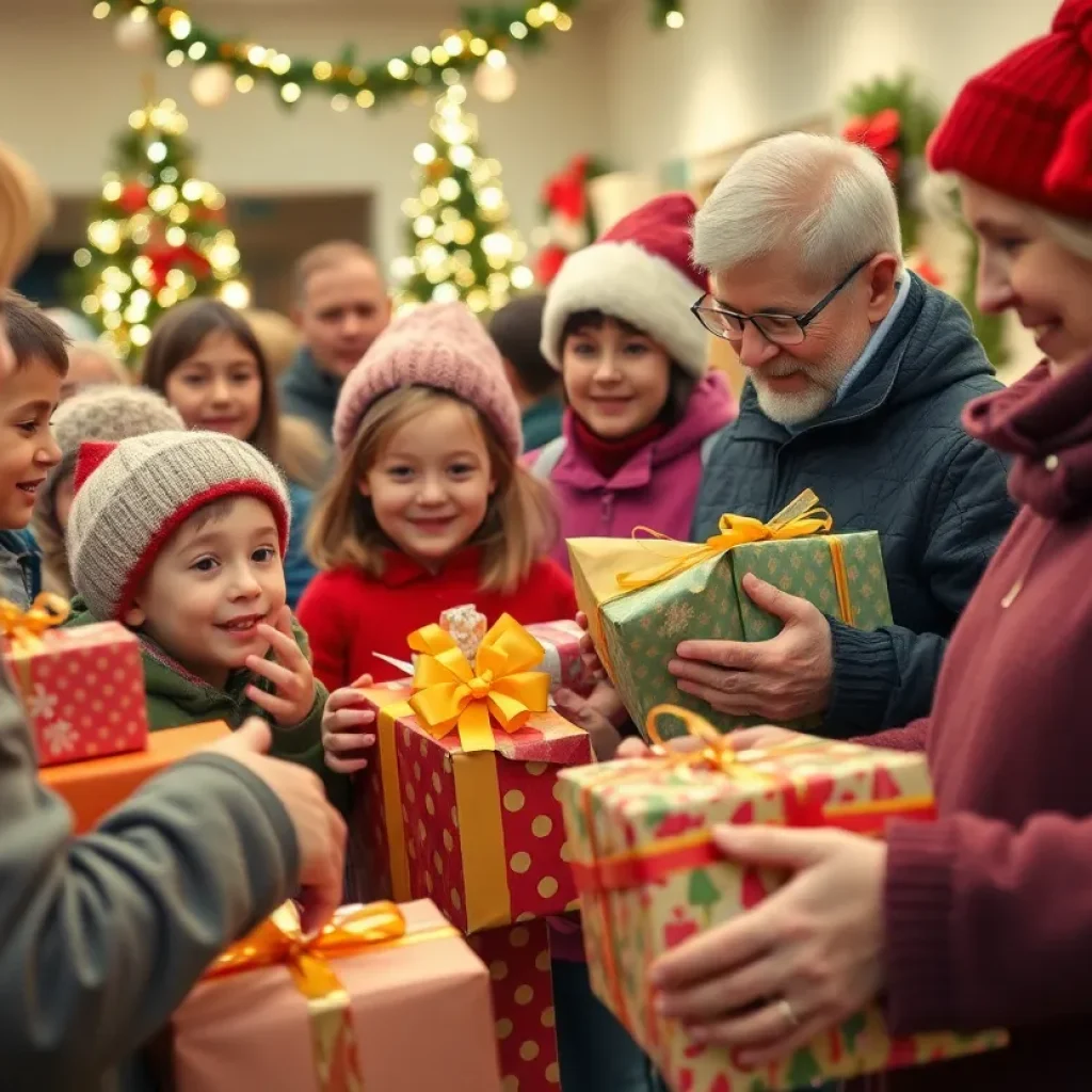 Community donating gifts for Angel Tree program in Chattanooga