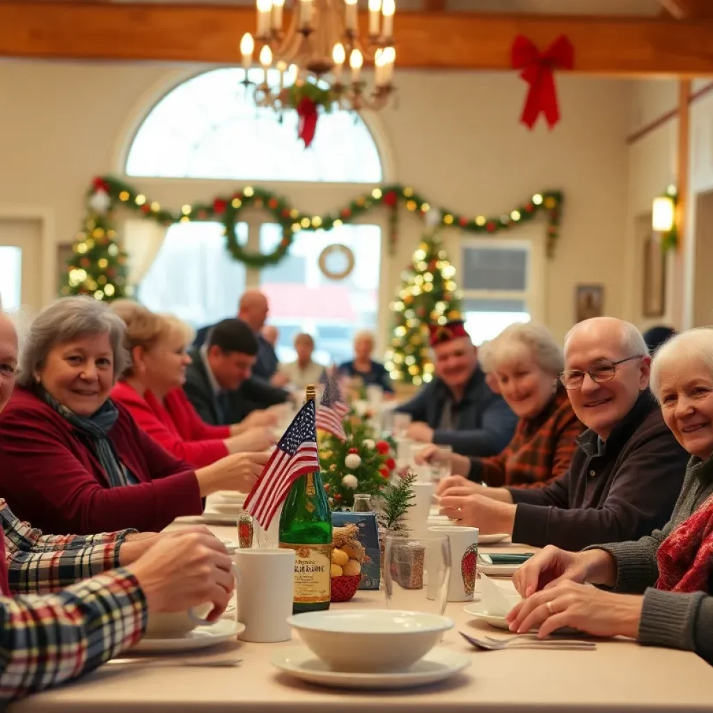 Veterans enjoy a holiday luncheon in Chattanooga