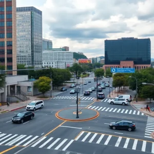 Chattanooga intersection with lidar traffic management technology