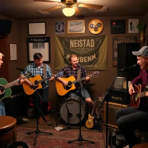 Musicians performing in an intimate setting in Chattanooga