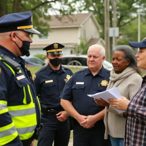 Chattanooga police officers engaging with the community