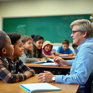 Classroom in Hamilton County with students and teacher