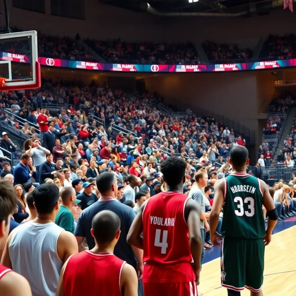 Crowd at a Indiana Hoosiers basketball game