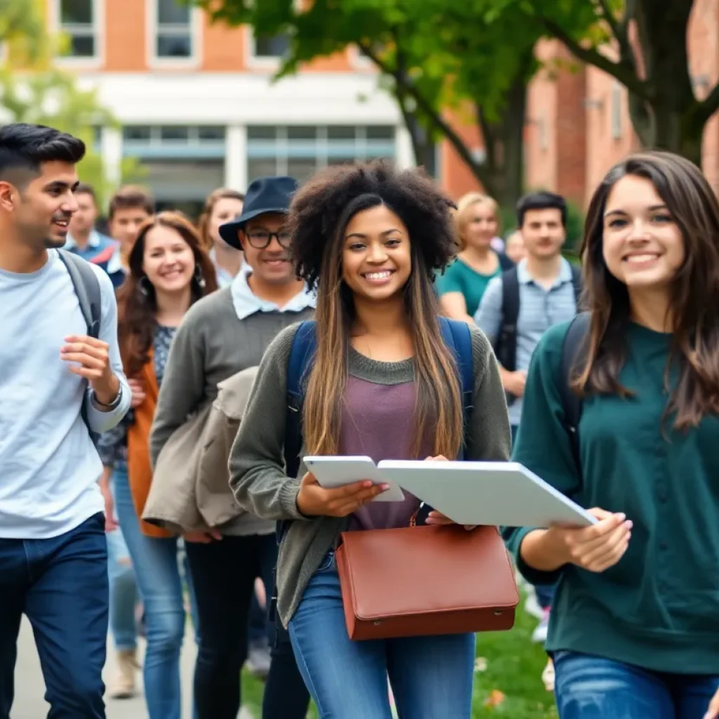 Students engaging in learning and activities on the University of Tennessee campus