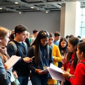 Young students participating in discussions at the State of the Youth Address