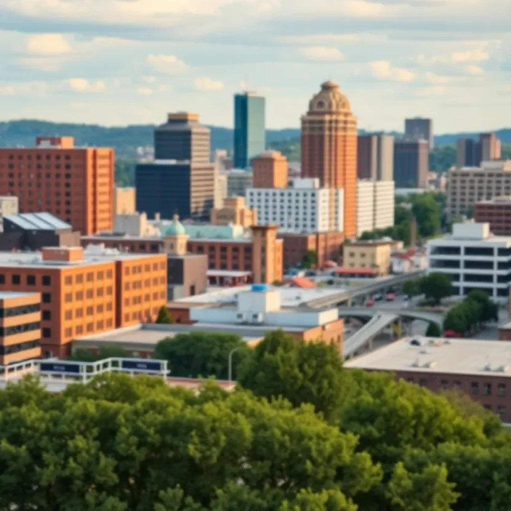 Vibrant cityscape of Chattanooga during elections