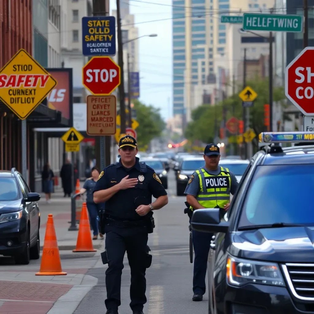 Police officers conducting an operation in Chattanooga