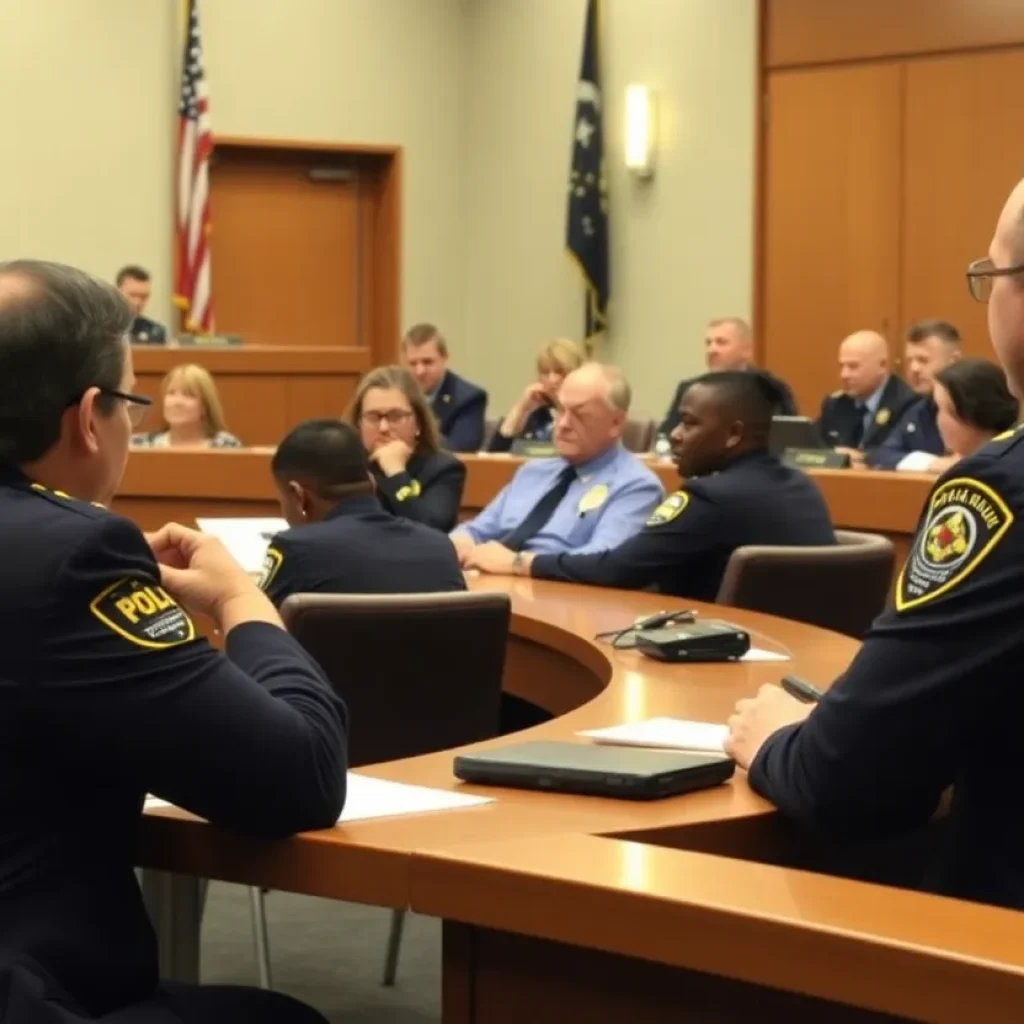 City council members discussing police recruitment in Chattanooga