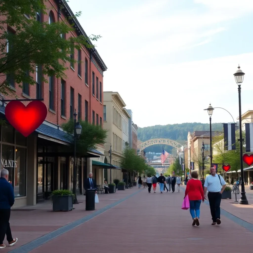 People walking in downtown Chattanooga