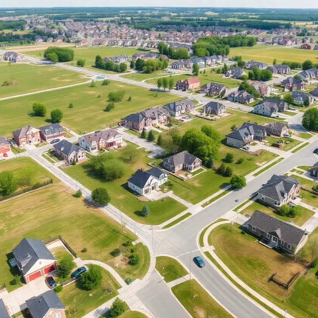 Residential neighborhood in Hamilton County with green spaces