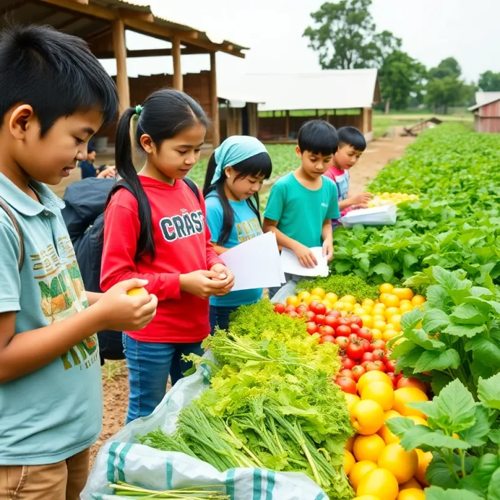 Students engaged in agriculture education activities at University of Tennessee