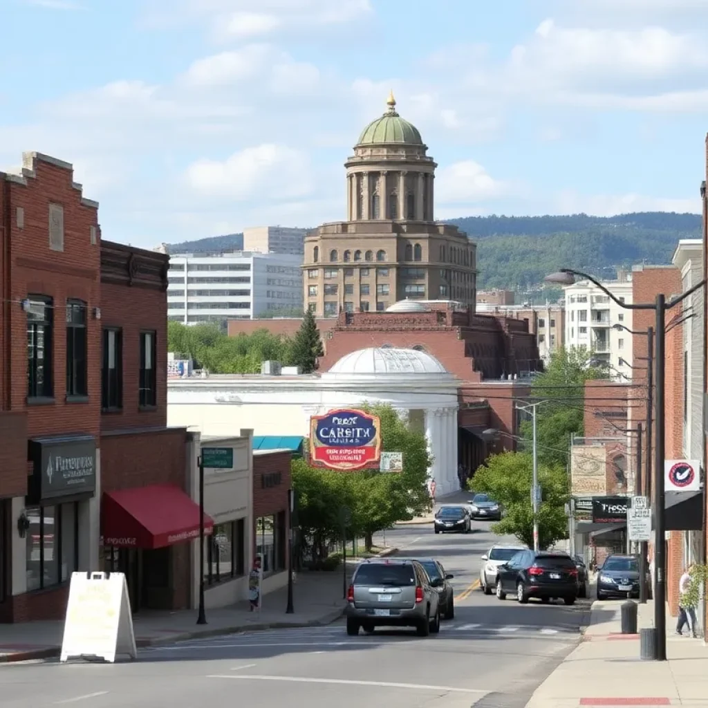 Cityscape of Chattanooga showing new restaurant openings and business expansions.