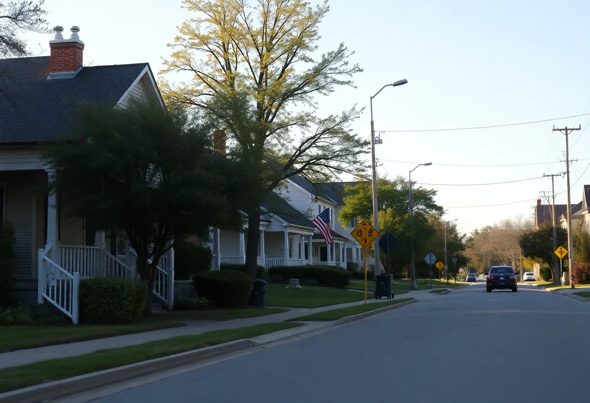 A street in Athens, Tennessee showing a peaceful neighborhood environment