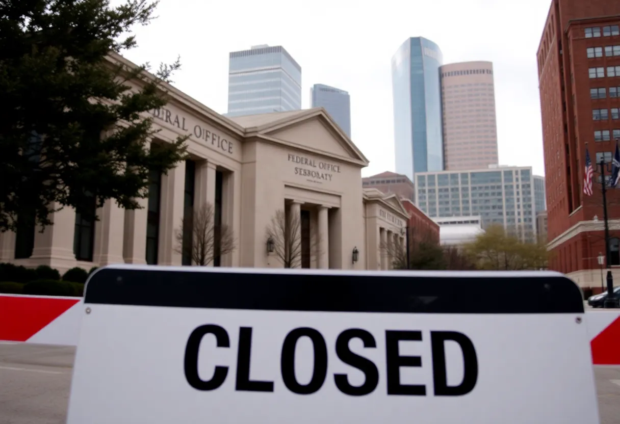 Closed federal office building in Chattanooga