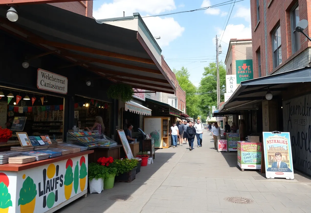 Vibrant marketplace showcasing local entrepreneurs in Chattanooga