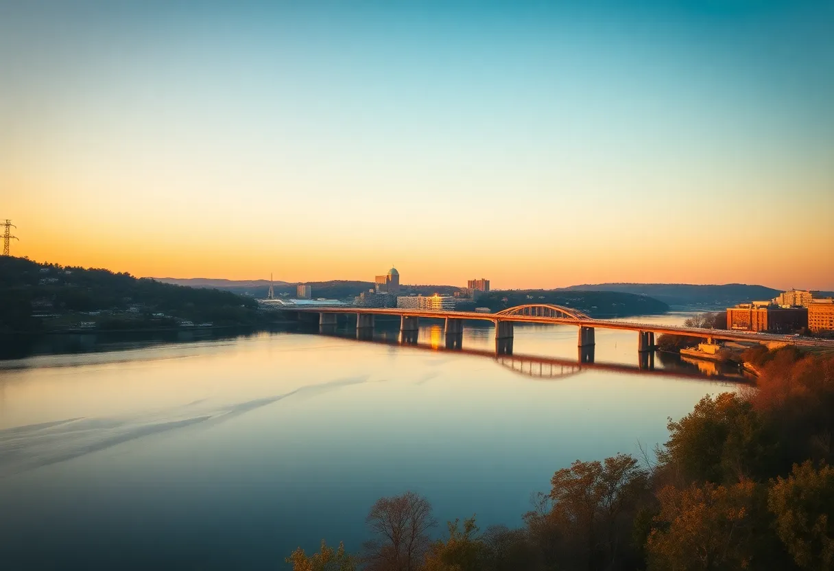 An artistic representation of Chattanooga highlighting community and leadership.