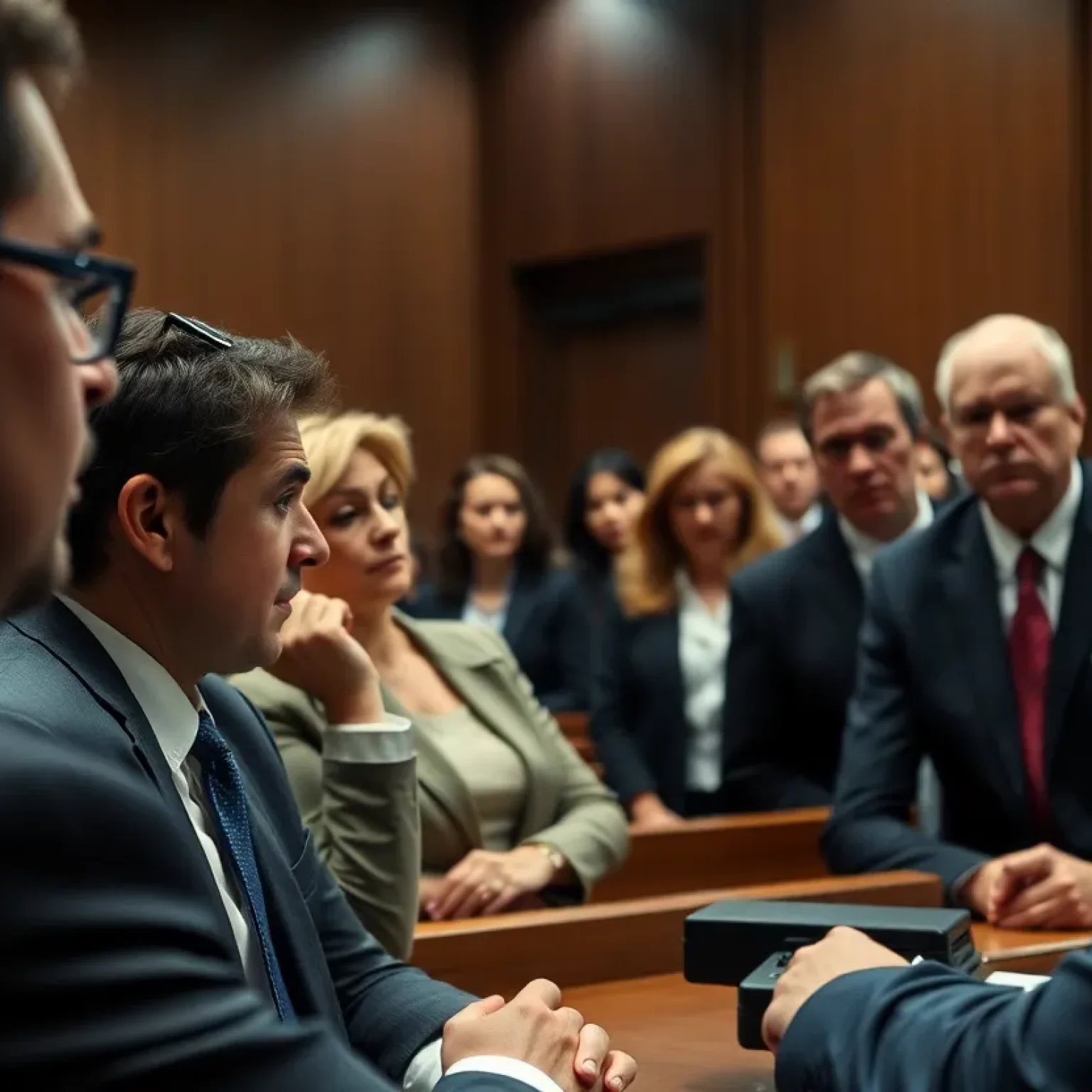 Courtroom atmosphere during the murder trial of Darryl Roberts in Chattanooga.